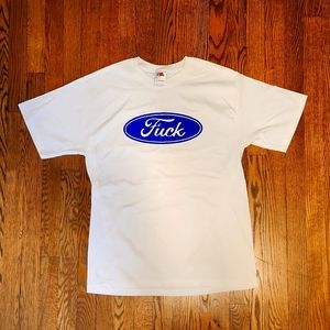 Ford blue oval Fvck T shirt Men's M